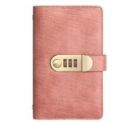 Planificador de presupuesto, organizador de planificación financiera de 7 pulgadas, diario de ahorro de piel sintética, 100 páginas, rastreador de dinero vintage con cubierta de privacidad y diseño