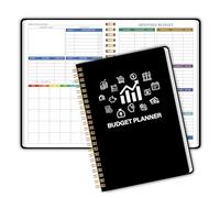 Planificador de presupuesto, organizador financiero mensual con libro de presupuesto de gastos/cuaderno de seguimiento de gastos/libro de contabilidad para escuela, hogar, oficina, organización y