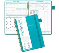 Planificador de presupuesto Regolden-Book: Libro de presupuesto mensual sin fecha y con bolsillos. Cuaderno de registro de gastos. Planificador f