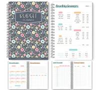 Planificador de presupuesto y organizador de facturas mensuales, ahorros financieros, deudas, gastos y rastreadores de facturas, tamaño A5 Colorful Sky