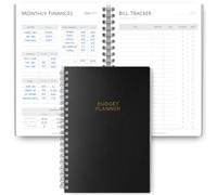 Planificador de presupuesto y organizador de facturas mensuales, planificador de presupuesto financiero, ahorros financieros, deudas, ingresos, gastos, gastos y rastreadores de facturas, A5