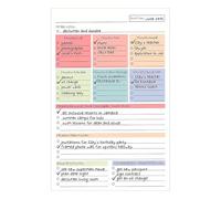 Planificador de productividad, cuaderno A5 sin fecha para una gestión eficiente de tareas para profesores y empresarios, diseño portátil con diseño de lista de verificación, taller, estudio, uso en