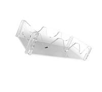 Planificador de soporte de vino transparente de poliacrilato, plan de ahorro de espacio para encimera de cocina, club, herramienta simple, disposición gratuita, para varias botellas, soporte de vino