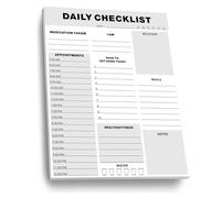 Planificador de TDAH para adultos y mujeres, herramientas para TDAH para adultos con 52 hojas despegables sin fecha, bloc de notas de lista de tareas diarias/planificador neurodivergente (gris)