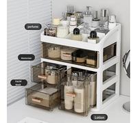 Planificador de tocador con sustancia transparente para identificación rápida Tiny Vanity Planner