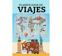 PLANIFICADOR DE VIAJES - Organizador Completo para 5 Viajes y 30 Días | Diario de Aventuras con Itinerarios, Presupuestos y Recuerdos | By Angel Barbosa