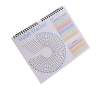 Planificador de vida con seguimiento mensual semanal de hábitos diarios, calendario colorido para estilos de vida ocupados, calendario colorido con encuadernación para crecimiento personal