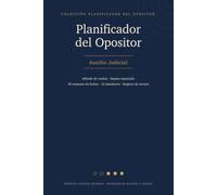 Planificador del Opositor · Auxilio Judicial: Agenda de estudio sin fechas: método de vueltas, repaso espaciado, 40 semanas, 12 simulacros y registro de errores