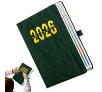 Planificador Diario 2026 - Cuaderno Con Tabs Para Escritura | Planificador Anual 2026 Con Calendario Mensual | Para Compromisos de Estudios de Planificación Académica De La Oficina En Casa