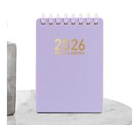 Planificador diario - 2026 Nuestro Cuaderno,Libro de trabajo con fecha de respaldo espiral suave A7 Universal