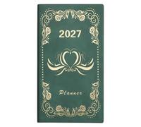 Planificador Diario 2027 Agenda de Bolsillo Tamaño A6 con 365 Días | Libreta A6 Reuniones, Estudio y Trabajo