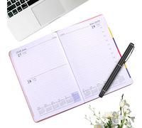 Planificador diario: 8.34 pulgadas Pequeñas portátiles objetivos, citas mensuales con seguimiento hacer, el diario de registro de trabajo para las oficinas, la organización