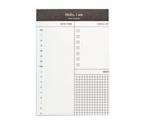 Planificador diario, cuaderno con agenda diaria, rasgable, 50 hojas, lista de verificación sin forro, Bloc de notas, lista de verificación, gestión de tareas