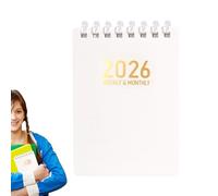 Planificador diario | Cuaderno de primavera 2026 - Tamaño de bolsillo, bobina suave, A7, cuaderno de trabajo para la escuela, planificación, diario, investigación, enfermería, escritura, estudio