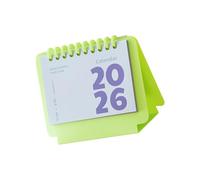 Planificador diario del calendario de escritorio, Green