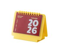 Planificador diario del calendario de escritorio, Yellow