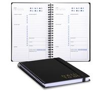 Planificador diario sin fecha UtyTrees: 18,5 x 24,4 cm, 144 p ginas, cuaderno de listas de tareas, diario con planificador de comidas, unisex, co