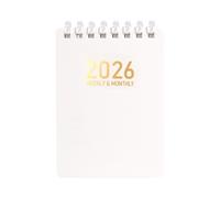 Planificador diario, tamaño de bolsillo, formato compacto, papel de construcción ligero, diseño limpio, plan de trabajo para bocetos, aula, enfermería, universidad, investigación, 4.37 x 2.99 x 0.35