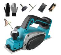 Planificador eléctrico inalámbrico automático de madera, planificador inalámbrico automático para batería Makita de 18 V, planificador de una sola mano, ancho de 82 mm, profundidad de corte 2 mm