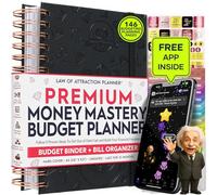 Planificador financiero y planificador de presupuesto mensual y organizador de facturas mensuales: viaje de 12 meses a la libertad financiera, planificador de libros de presupuesto mensual