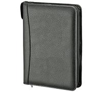 Planificador Horario Manager A5, Cremallera Película Suave Negro