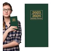 Planificador mensual 2025-2026.2025-2026 PLANIFICACIÓN - Business Agenda Journal,Diario de gestión de tareas para maestros de estudiantes, portátil de calendario compacto 24 meses