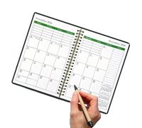 Planificador mensual 2026-2028 - Planificador diario | Calendario Almanaque Organizador de cuadernos para planificación Programación Gestión de tareas Reuniones y Objetivos