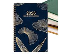 Planificador Mensual 2026-21,59x16,5x2cm Planificador 2026 Semanal Y Mensual, Agenda Escritura | Para Escuela Académico Maestro Estudiante Aula Oficina Trabajo Citas Planificación Estudio