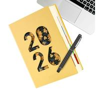 Planificador Mensual 2026 - Cuaderno A5 De Cuero PU De 365 Días, Libro Calendario Planificador Diario 2026 | De Agenda Profesional Para Programar Citas, Planificación Del Trabajo, Hogar,