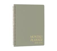 Planificador mensual de calendario, organizador de horarios estéticos, diario de lista de tareas, 9.6 x 7.6 pulgadas, diseño conciso para uso familiar, estudiante y profesor, la mejor gestión del