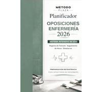 Planificador Oposiciones Enfermería 2026: Sistema Intensivo de Estudio 90 Días con Registro de Horas, Temario y Simulacros