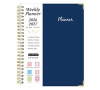 Planificador Para 2026-2027 Cuaderno de calendario académico mensual y