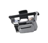 Planificador para cochecitos, incluyendo transportadores de bebidas calientes, contenedor de limpieza húmeda de liberación rápida y bolsa de almacenamiento de múltiples compartimentos