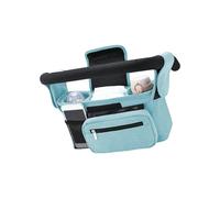Planificador para cochecitos, incluyendo transportadores de bebidas calientes, contenedor de limpieza húmeda de liberación rápida y bolsa de almacenamiento de múltiples compartimentos