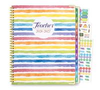 Planificador para profesores 2026-2027, julio 2026 a junio 2027, año académico, 8.5 x 11 pulgadas, planificador de lecciones para profesores con pestañas coloridas, calendario para profesores para