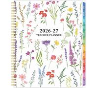 Planificador para profesores 2026-2027, planificador para profesores para año académico, julio de 2026 a junio de 2027, planificador de lecciones 2026-2027, libro de planes de escuela en casa, 8.5 x