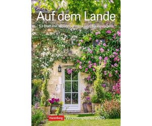 Planificador semanal 2025, 53 hojas con citas y crónica semanal: planificador de pared decorativo para escribir con 53 bonitas fotos y citas pared. 25 x 35,5 cm (planificador semanal Harenberg)