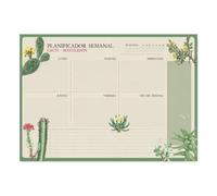 Planificador semanal a3 botanical cacti - weekly planner : planner sin