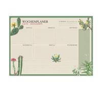 Bloc planificador semanal a3 botanical cacti aleman kokonote
