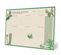 Planificador semanal A3 Botanical - Weekly planner : Planner Sin Fecha en Portugués - Organizador semanal escritorio [54 págs. con Alto Gramaje]