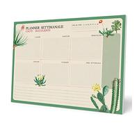 Planificador semanal A4 Botanical Cacti - Weekly planner : Planner Sin Fecha en Italiano - Organizador semanal escritorio [54 págs. con Alto Gramaje]