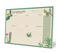 Planificador semanal A4 Botanical - Weekly planner : Planner Sin Fecha en Aleman - Organizador semanal escritorio [54 págs. con Alto Gramaje]