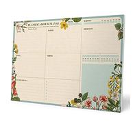 Grupo Erik Bloc planificador semanal A4 Botanical - Organizador semanal - Planning escritorio, Planificador floral, BPSA40030