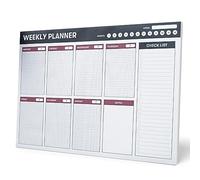 Grupo Erik Bloc planificador semanal genérico - Planificador semanal A4 sin fecha - Calendario sobremesa │Planning escritorio - Material escolar y papeleria - Organizador semanal, Calendario semanal