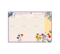 Planificador semanal a4 wild flowers - weekly planner : planner sin fe