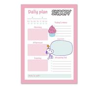 Grupo Erik Bloc de notas de escritorio Snoopy - Bloc notas A5 - Material escolar y papeleria Snoopy - Papeleria oficina - Producto con licencia oficial