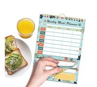 Planificador semanal - Bloc de notas para nutrición y bienestar con cuaderno de diseño vintage para adolescentes, niñas, deportistas, familia, plan de alimentación saludable, bloc de notas para
