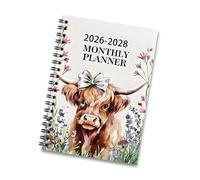 Planificador semanal diario 2026-2028, encuadernación de doble bobina de 36 meses, académico para programación diaria, gestión de planes de prioridades mensuales