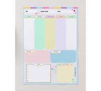 Planificador Semanal Magnético A4 para Nevera - Planner Borrable y Reutilizable + 2 Rotuladores - Organización Familiar, Menús, Estudios - Diseño Cute Pastel - MagnetizaMe