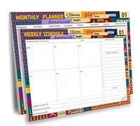 Planificador Semanal + Planificador Mensual - 1 planners A4,1planners A5, Planning de Escritorio. Agendas, Planificadores y Calendarios Mes+Semana de Diseño Exclusivo,2024